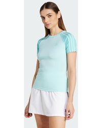 adidas - Camiseta Adicolor Raglan Slim 3 Bandas - Lyst