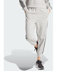 adidas - Pantaloni Essentials 3-Stripes Animal-Print 7/8 - Lyst
