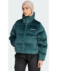 adidas - Regen Velvet Down Puffer Jacket - Lyst