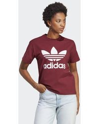 adidas Adicolor Classics Trefoil T-Shirt - Rot