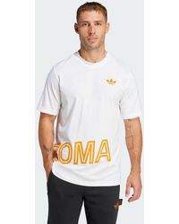 adidas - T-Shirt Graphic As Roma - Lyst