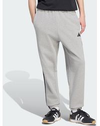 adidas - Essentials 3-Stripes French Terry Tapered Cuffed Joggers - Lyst