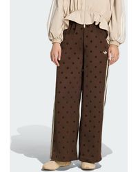 adidas - Satin Polka Dots Wide Leg Pant - Lyst