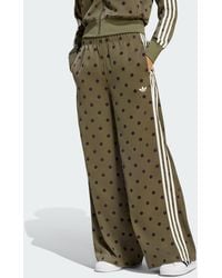 adidas Originals - Satin Polka Dots Wide Leg Pant - Lyst