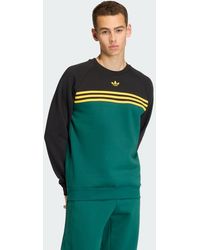 adidas - Chest Stripes Crewneck Sweatshirt - Lyst