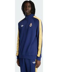 adidas - Real Madrid Originals Half Zip Top - Lyst
