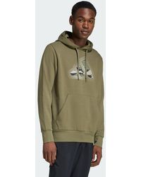 adidas - Camo Modern Logo Graphic Hoodie - Lyst
