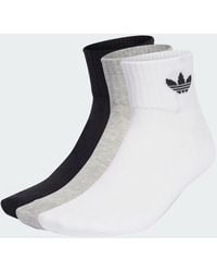 adidas - Mid Crew Socks 3 Pairs - Lyst