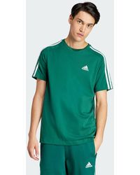 adidas - T-shirt Essentials Single Jersey 3-Stripes - Lyst
