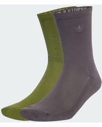 adidas - Two-Toned Crew Socks 2 Pairs - Lyst