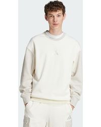 adidas - All Szn French Terry Colorblock Crew Sweatshirt - Lyst