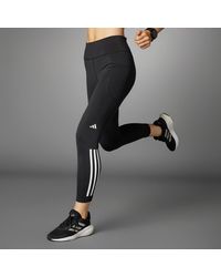 adidas - Dailyrun 3-stripes 7/8 Leggings - Lyst
