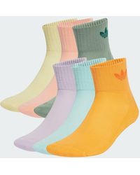 adidas - Mid Ankle Socks 6 Pairs - Lyst