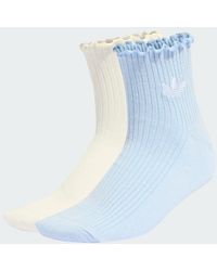 adidas - Ruffle Quarter Socks - Lyst