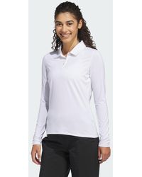 adidas - Performance Long Sleeve Polo Shirt - Lyst
