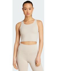 adidas - All Me Medium Support Bra Tank Top - Lyst