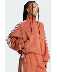 adidas - Adilenium Season 6 Faux Suede Track Top - Lyst