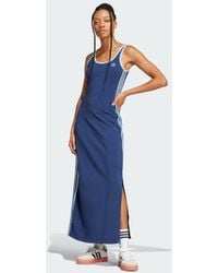 adidas - Abito Adicolor 3-Stripes Tank Maxi - Lyst
