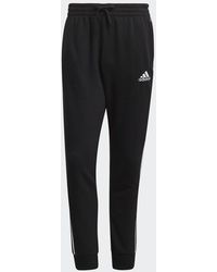 adidas - Essentials French Terry Tapered Cuff 3-Streifen Hose - Lyst