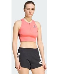 adidas - Adizero Running Gel Pocket Crop Long-Sleeve Top - Lyst