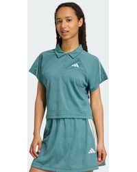 adidas - Stadium 3-Stripes Tennis Inspired Jacquard Polo Tee - Lyst