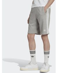 adidas - 3-Streifen Fleece Shorts Herren - Lyst