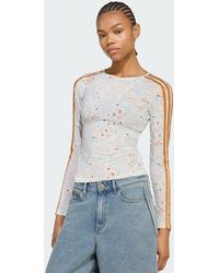 adidas - Originals Summer Glow Mesh Graphics Long Sleeve - Lyst