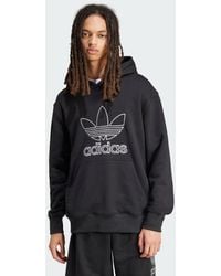 adidas - ADICOLOR OUTLINE TREFOIL HOODIE - Lyst