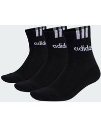 adidas - 3-Streifen Linear Half-Crew Cushioned Socken, 3 Paar - Lyst