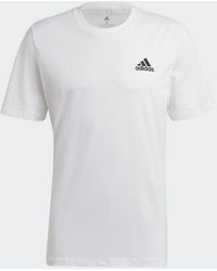 adidas - Essentials Embroidered Small Logo T-shirt - Lyst