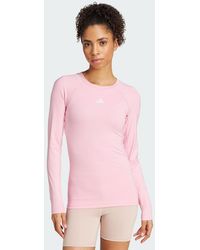 adidas - Techfit Long Sleeve Long-Sleeve Top - Lyst