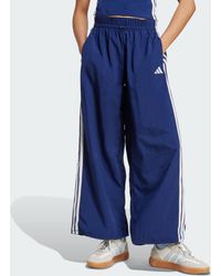 adidas - Essentials 3-Stripes Lifestyle Woven Parachute Tracksuit Bottoms - Lyst