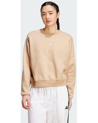 adidas - Essentials Small Logo Feelcozy Sweatshirt - Lyst