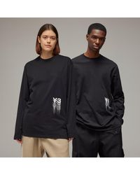 adidas - Y-3 Graphic Long Sleeve Long-Sleeve Top - Lyst
