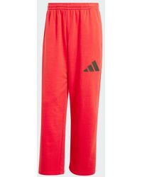 adidas - Essentials Wide Leg 3 Bar Logo Joggers - Lyst