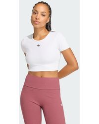 adidas - Essentials Rib Tee - Lyst