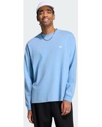adidas - Trefoil Essentials Melange Long Sleeve Long-Sleeve Top - Lyst