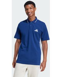 adidas - Essentials 3-Stripes Piqué Polo Shirt - Lyst