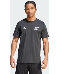 adidas - T-shirt da rugby Cotton All Blacks - Lyst