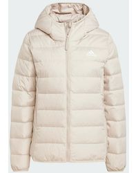 adidas - Chaqueta Con Capucha Essentials Light Down - Lyst