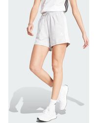 adidas - Essentials 3-Stripes Cotton Shorts - Lyst