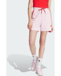 adidas - Essentials Color Pop French Terry Shorts - Lyst