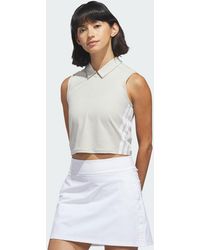 adidas - Beyond The Course Crop Twistknit Polo Shirt - Lyst