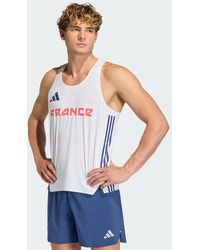 adidas - France Adizero Training Tank Top - Lyst