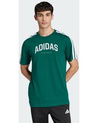 adidas - Codes Collegiate Linear Graphic Tee - Lyst
