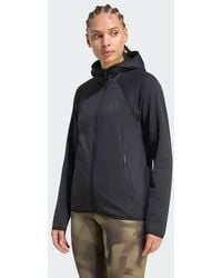 adidas - Terrex Xperior Climawarm+ Ventknit Fleece Hooded Jacket - Lyst