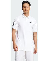 adidas - Club Tennis 3-Stripes Polo Shirt - Lyst