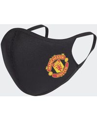 adidas Manchester United Face Cover 3er-Pack XS/S - Schwarz
