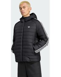 adidas - 3 Stripes Padded Jacket - Lyst