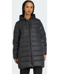 adidas - Essentials Climawarm 3-Stripes Light Down Hooded Parka - Lyst